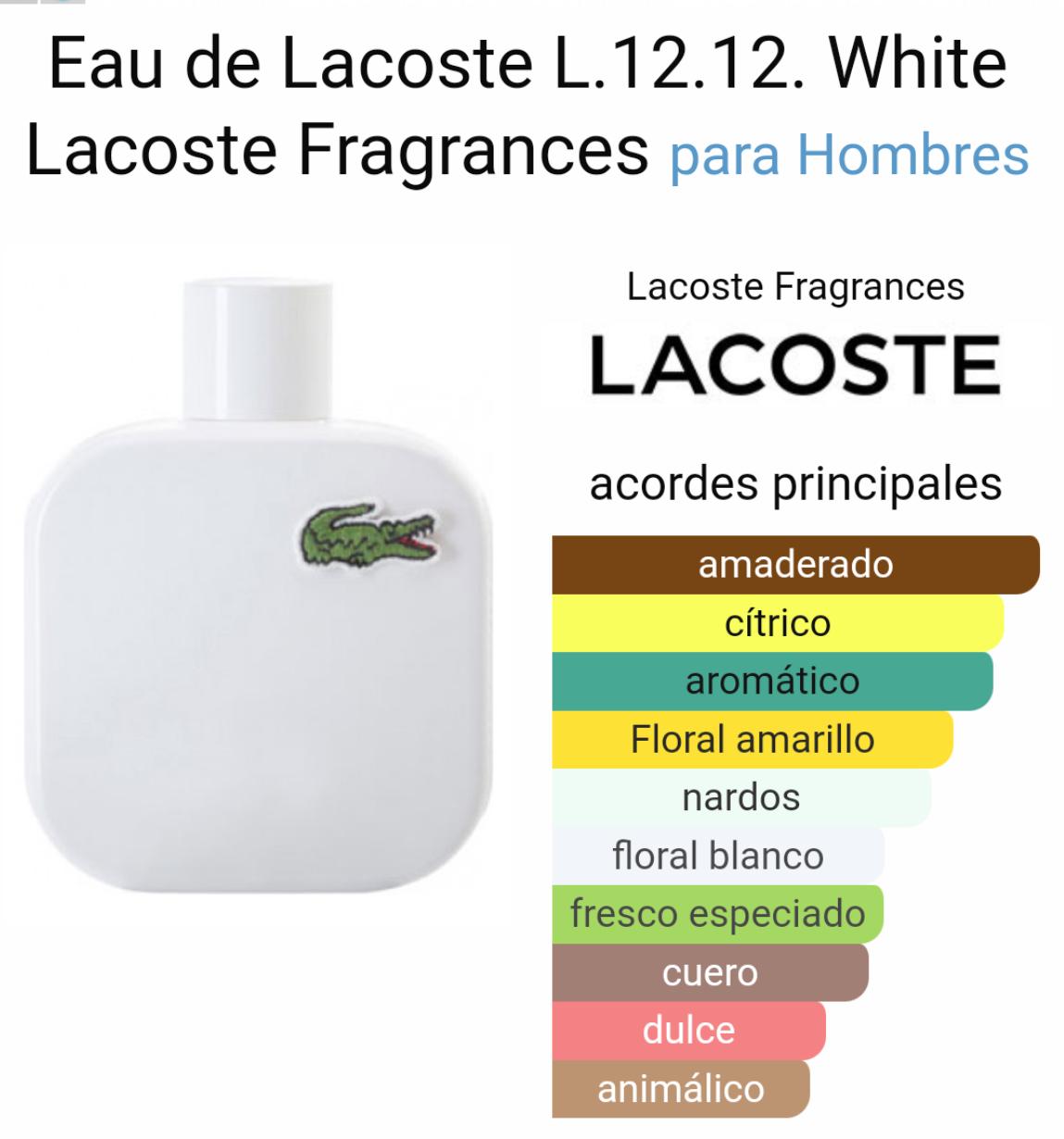 LACOSTE BLANC 100 ML PERFUME MEN 1.1 - Imagen 2